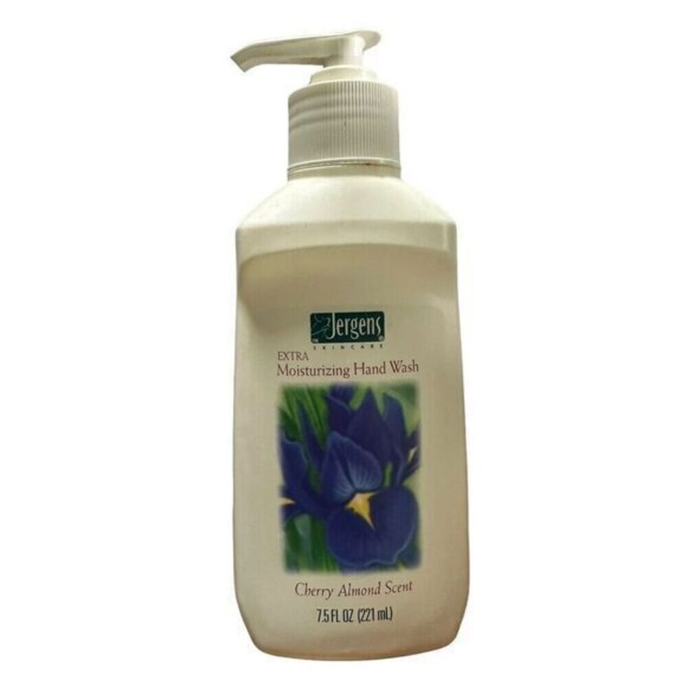 VTG Jergens Mild Liquid Lotion~Iris Flower Vanity Collectable Hand Soap 1997